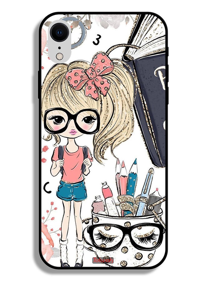 Tolwak Apple iPhone XR Protective Case Unicorn Girl Art - Image 2