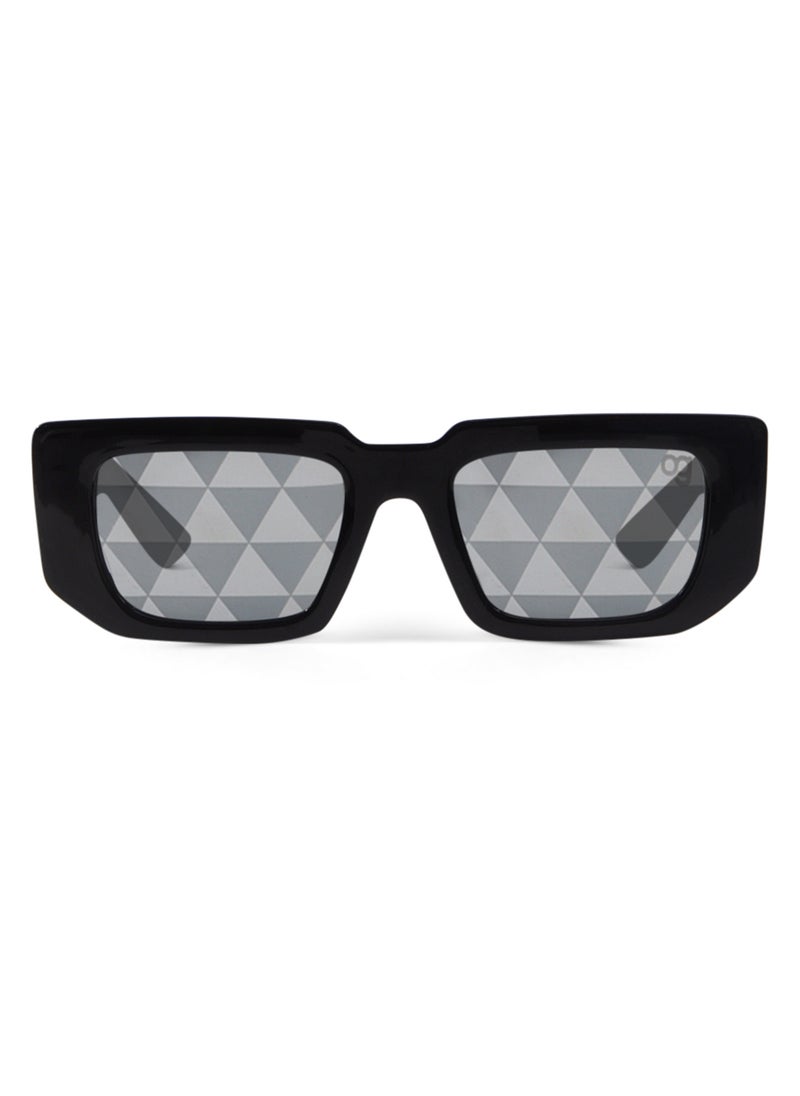Woggles Stealth Black Rectangle Sunglasses  - Image 1