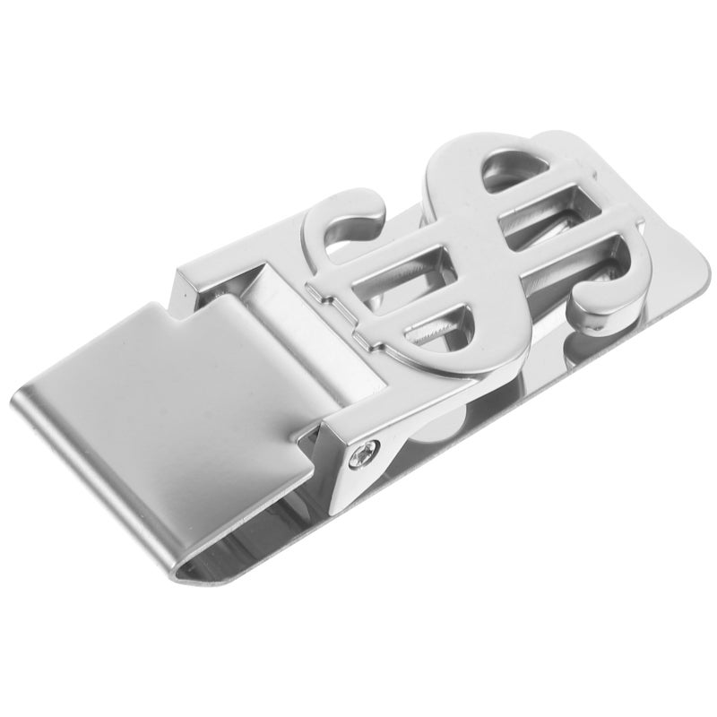1pcs Metal Sign Shape Banknote Clips Mini Stainless Steel Money Wallet Clips Money Folder Credit Holder - Image 1