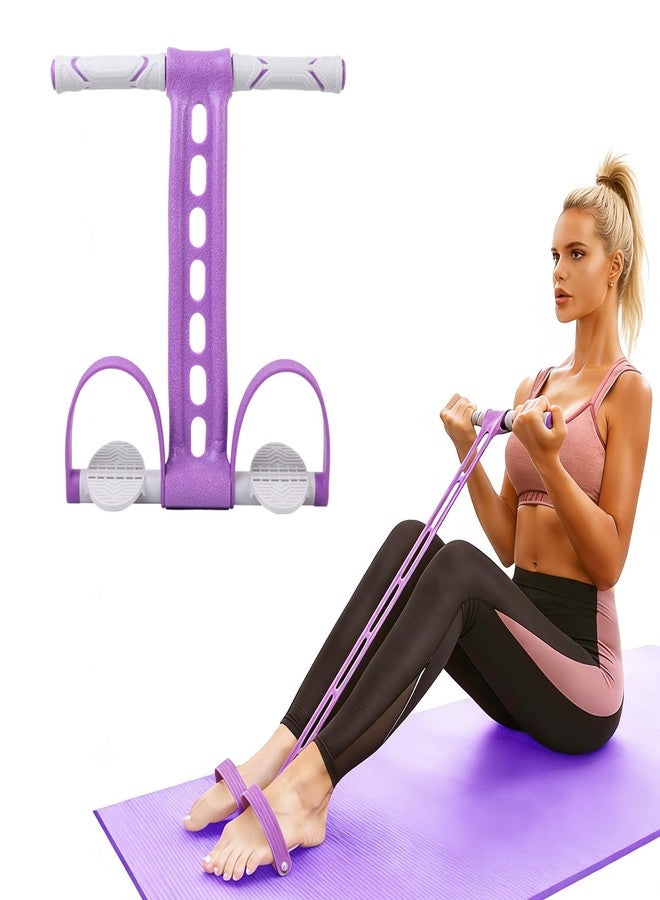 AIKOTOO Pedal Resistance Bands with Handles Exercise Bands Multifunction Tension Rope Fitness for Working Out Arm Abs Legs Stretch Bands - Image 1
