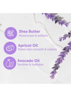 Nectar Bath Treats Shea Body Butter Lavender Body Cream For Moisturizing Dry Skin Vegan Skin Cream For Women 8 Oz. (Lavender)  - Image 4
