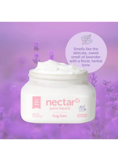 Nectar Bath Treats Shea Body Butter Lavender Body Cream For Moisturizing Dry Skin Vegan Skin Cream For Women 8 Oz. (Lavender)  - Image 5