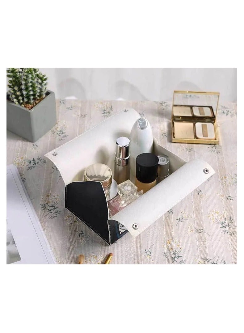 ماهمير غطاء صندوق مناديل من جلد البولي يوريثان، منظم صندوق مناديل مستطيل حديث، حامل مناديل لمنضدة الحمام، حامل ليلي، خزانة غرفة النوم، مكتب المكتب، السيارة (أحمر) - Image 5