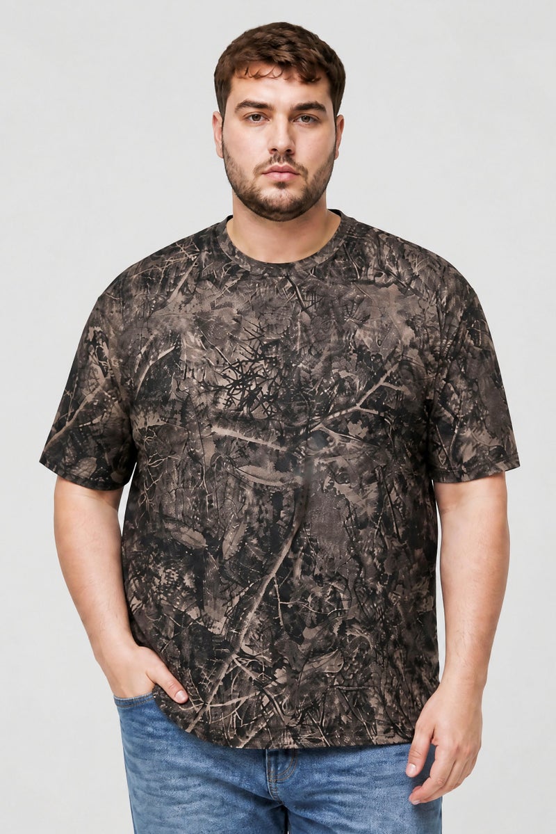 GOOD FOR NOTHING Men Crew Neck Short Sleeve Brand Logo T-Shirt, Multicolor - Image 1