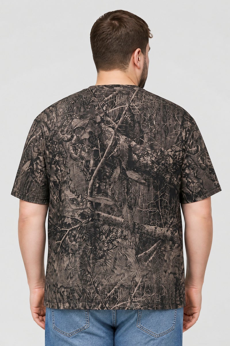 GOOD FOR NOTHING Men Crew Neck Short Sleeve Brand Logo T-Shirt, Multicolor - Image 5