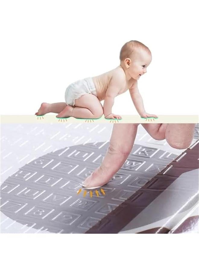 HOOKOR Foldable Baby Play Mat,200 * 180 * 1.5 CM Extra Large Waterproof Activity Playmats for Babies,Toddlers, Infants, Play & Tummy Time, Foam Baby Mat for Floor  - Image 5