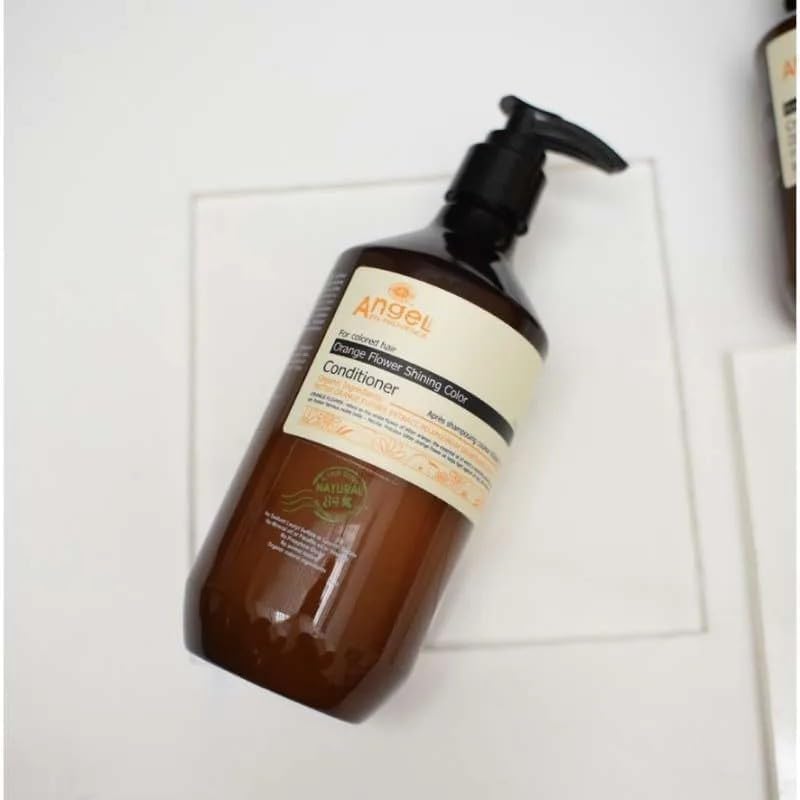 Angel Professional en Provence Orange flower Shining Hair Color Shampoo 400 ML natural ingredients with a special protein content this gentle shampoo is created for specially colored hair