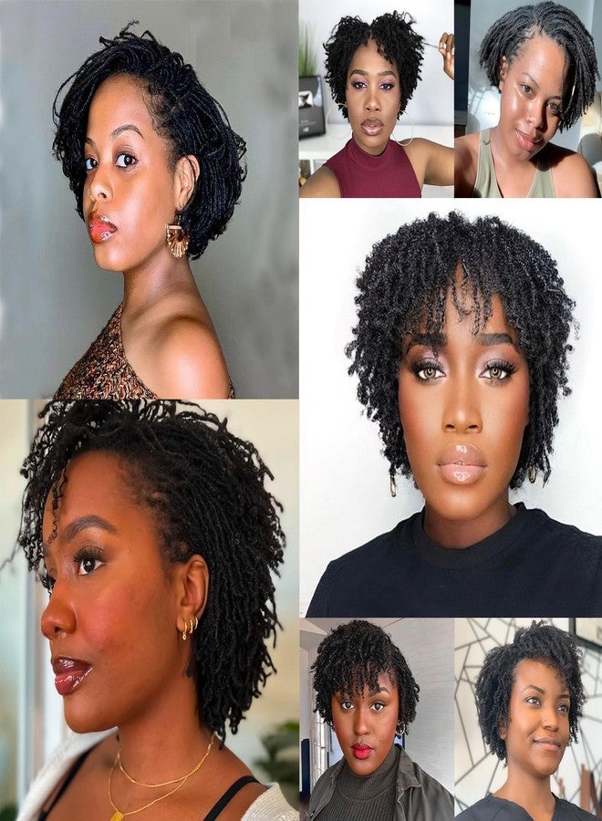 Vlliyava 0.2 cm Width 6 Inch 60 Strands Human Hair Loc Extensions, Natural Black 100% Full Handmade Permanent Real Human Hair Dreadlock Extensions for Women/Men/Kids Can Be Dyed Bleached Curled Twisted - Image 5