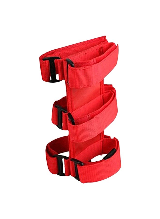 طفاية حريق بودرة جافة 1 كجم من ABC FireShield - للمنازل والسيارات والشاحنات - تشمل حزام تثبيت شديد التحمل قابل للتعديل للطفيات 1 كجم و2 كجم - حامل أحمر للسيارات وسيارات الدفع الرباعي والمنزل - Image 3
