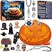 PIBEX Spooky Pumpkin Dig Kit Excavation Science Kit with 14 Hidden Treasures 4 Metal Charms 10 Creepy Minis DIY Necklace Craft Archaeology Adventure Toy for Kids Ages 6 - Image 2