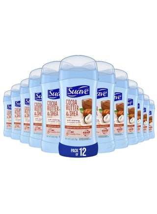 Suave Deodorant Women, Antiperspirant, Cocoa Shea Butter, 48-Hour Odor & Wetness Protection, with Essential Oils, anti-staining, no baking soda 2.6 oz (Pack of 12) - pzsku/Z0D84C0BD129FD8B8DD33Z/45/_/1736426401/4bcd2785-9298-423c-ac2a-0ee5313de22d