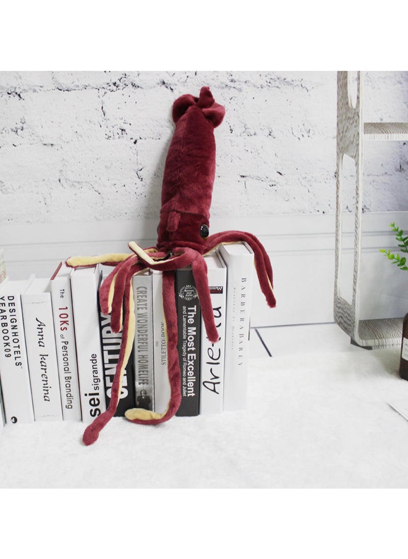Generic - 65cm Red Deep Sea Squid Plush Toy Marine Animal Doll Ornament Gift | Gift For Children, Friends - Image 1