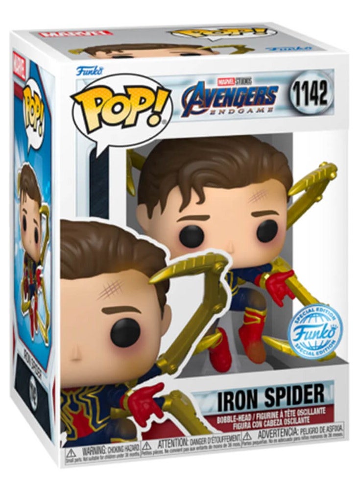 Funko Pop! Funko Pop! Super Heroes : Marvel Avengers Endgame -Spiderman - Unmasked Iron Spider  - Image 2