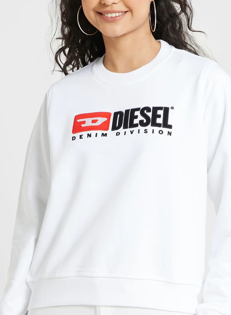 DIESEL Round Neck Logo Sweatshirt
