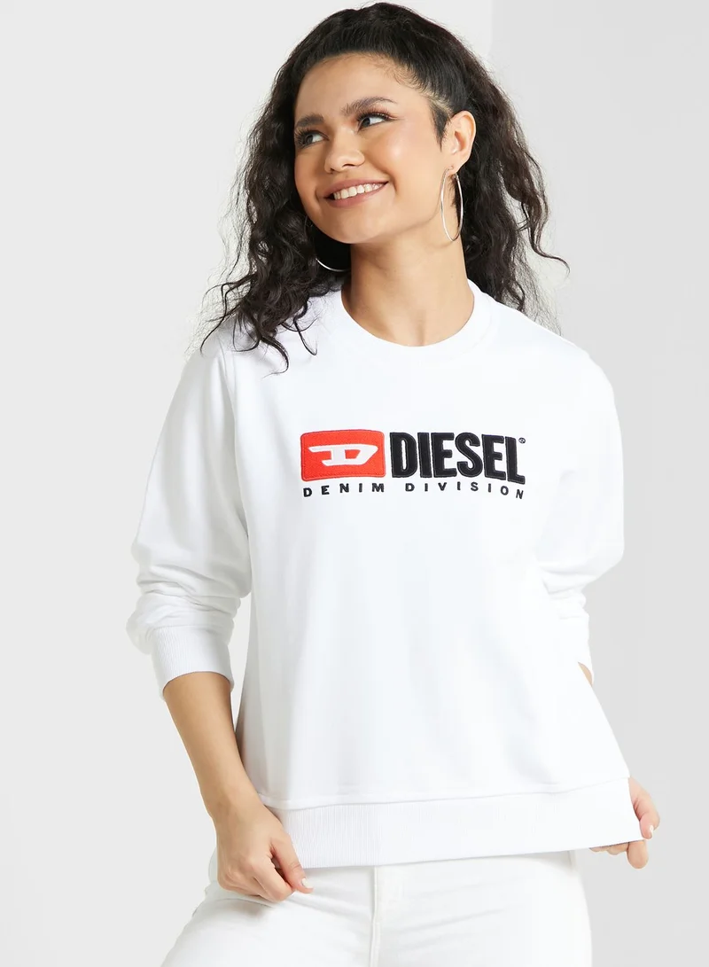 DIESEL Round Neck Logo Sweatshirt