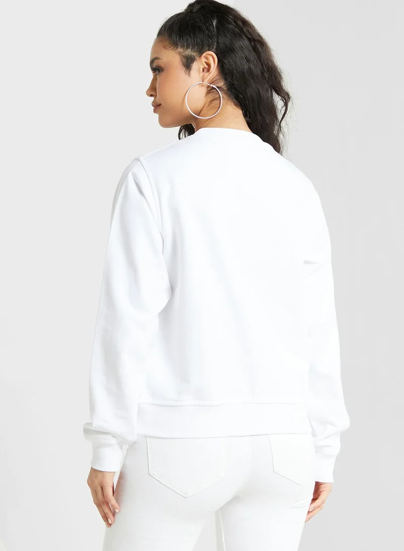 DIESEL Round Neck Logo Sweatshirt