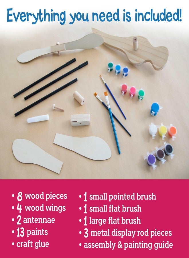 MindWare Make Your Own Dragonfly Wind Spinner Wood Craft Kit - Build & Decorate for Ages 8 & Up - Image 3