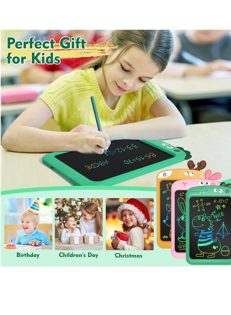 Zikra LCD Writing Tablet for Kids 8.5 Inch LCD Toddler Doodle Board Colorful LCD Drawing Tablet for Girls and Boys Educational Learning Toy for Toddlers 3-6 Years Old (Green) - Image 4