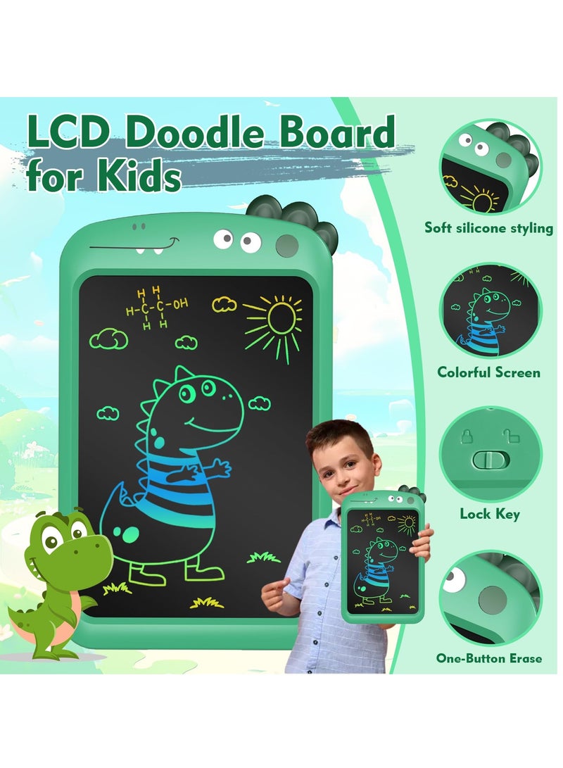 Zikra LCD Writing Tablet for Kids 8.5 Inch LCD Toddler Doodle Board Colorful LCD Drawing Tablet for Girls and Boys Educational Learning Toy for Toddlers 3-6 Years Old (Green) - Image 3