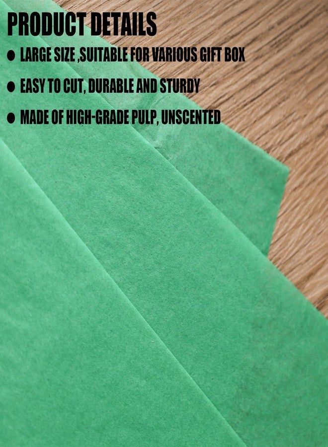 HEYPLACE 330 Sheets Green Tissue Paper, 14 x 10 Inches Christmas Wrapping Tissue Paper Bulk for Packaging Gift Bags Wedding Baby Shower Birthday Holiday Flower DIY Crafts - Image 3
