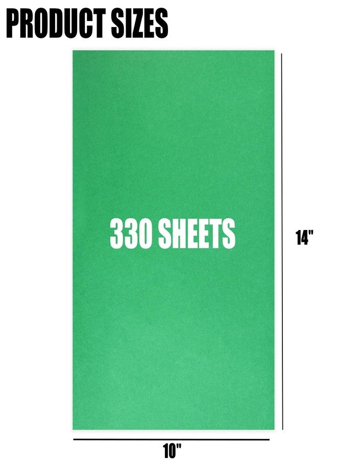 HEYPLACE 330 Sheets Green Tissue Paper, 14 x 10 Inches Christmas Wrapping Tissue Paper Bulk for Packaging Gift Bags Wedding Baby Shower Birthday Holiday Flower DIY Crafts - Image 2