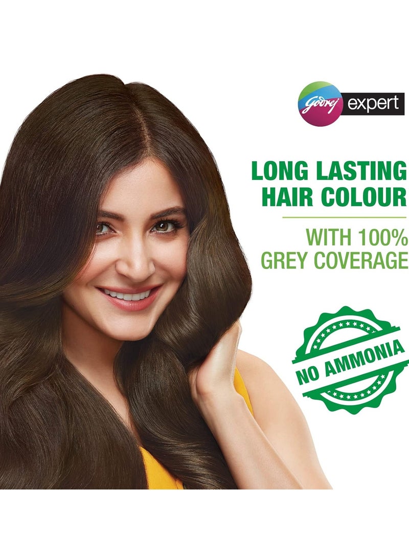 Godrej Expert Rich Creme Hair Color (Pack of 4) - 4.00 Natural Brown - Image 2