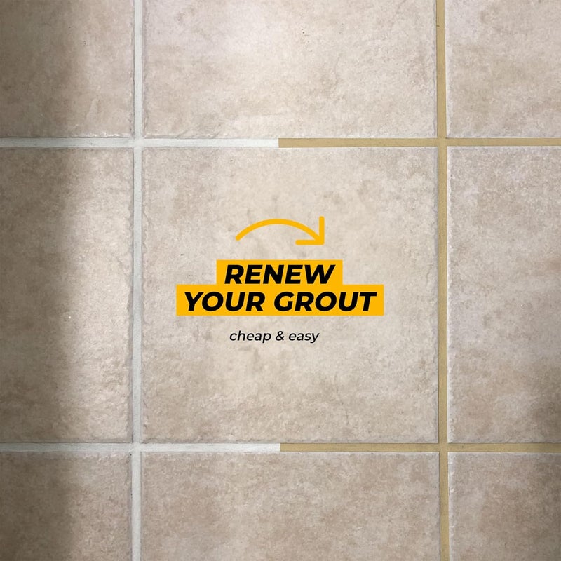 PENTAUSA Grout - Premixed Grout Repair Set, 8.8 oz, 2 Pack Tile Grout Tubes, Repairs and Renews Tile Grout in Bathroom and Kitchen, Odorless and Safe Formula - 2 Pack (Beige) - Image 5
