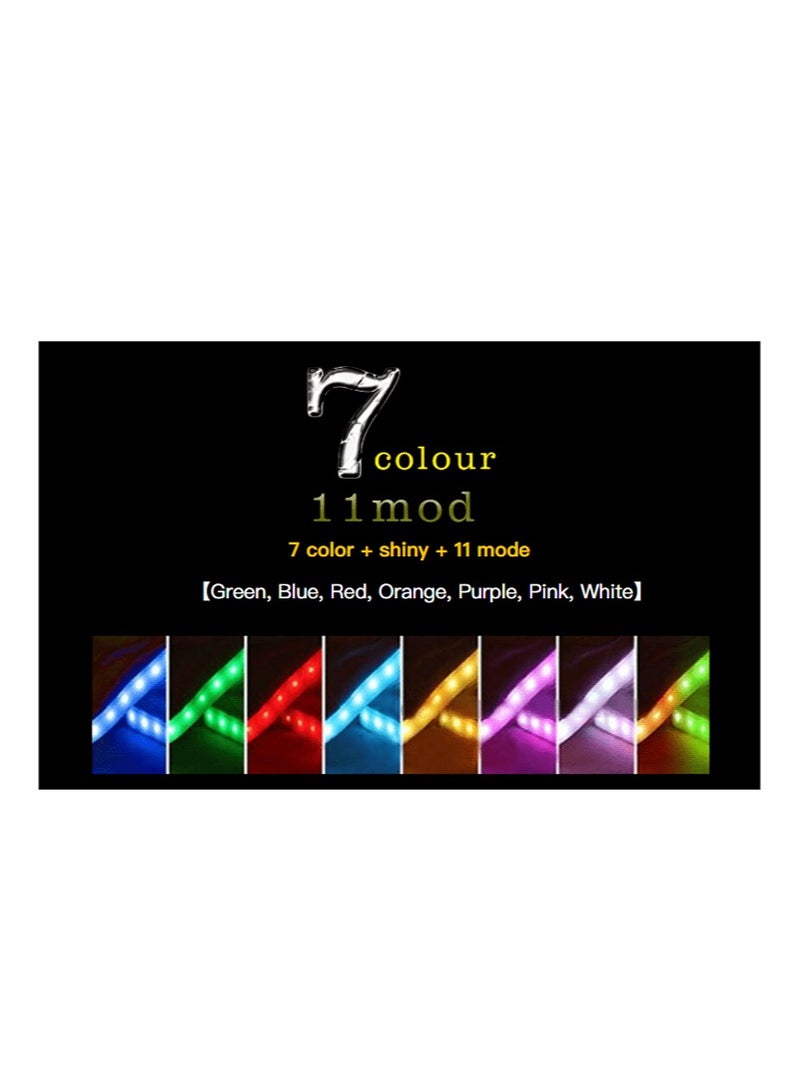 general LED shoes high-top sneakers unisex shoes couples fluorescent shoes mirror models 7 colors adjustable USB charging - Image 5