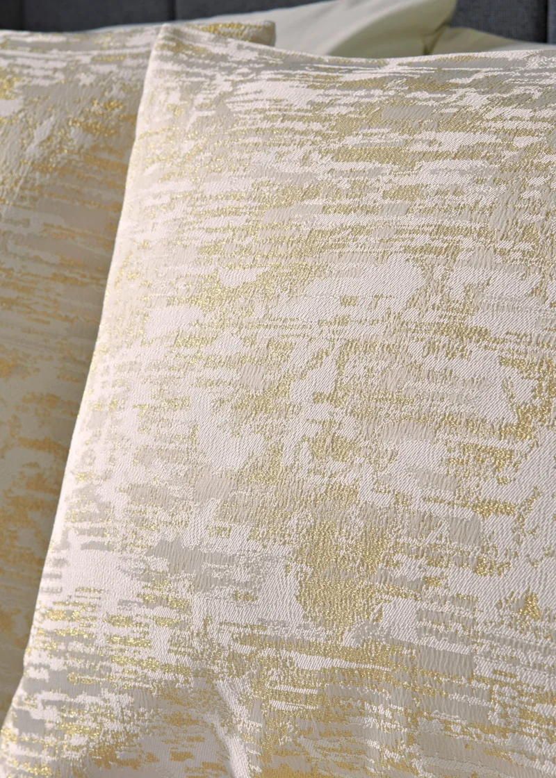 Matalan Ivory Jacquard Metallic Duvet Set