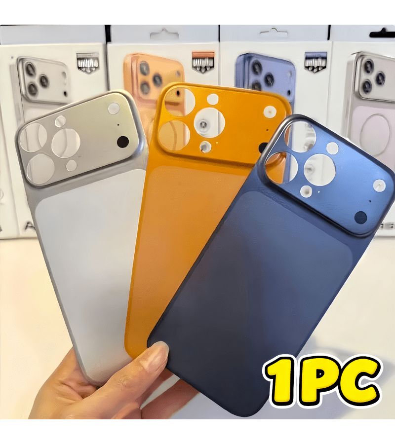 1. قطعة واحدة من اللوحة الخلفية المحولة لأجهزة iPhone 14، 15، 16 Pro، Pro Max – ترقية من 15 Pro إلى 17 Pro واقي شاشة زجاجي مقسّى فوري يحوّل إلى غطاء خلفي لـ 17 Pro و 17 Pro Max فضي – مقاوم لبصمات الأصابع والخدوش - Image 1