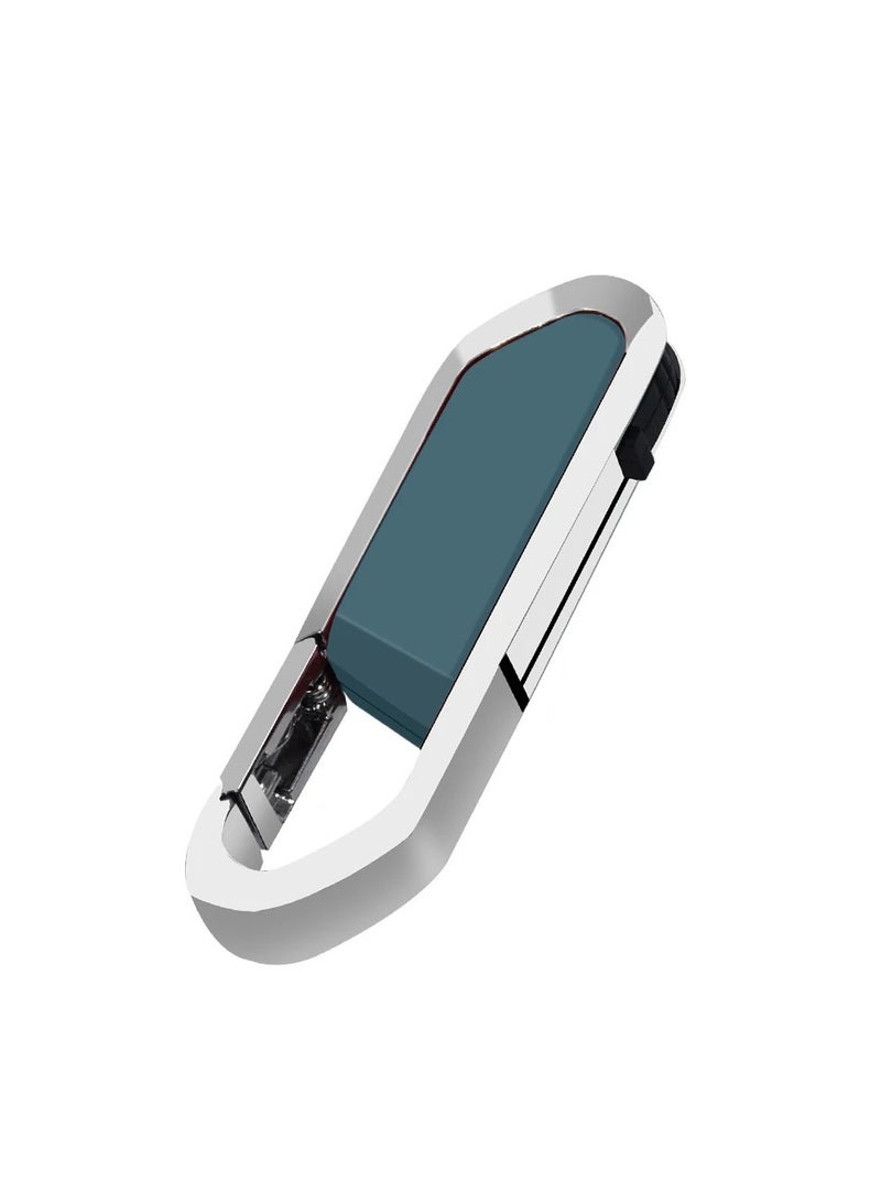 USB Flash Drive, Portable Metal Thumb Drive with Keychain, USB 2.0 Flash Drive Memory Stick, Convenient and Fast Pen Thumb U Disk for External Data Storage, (1pc 32GB Grey) - Image 1