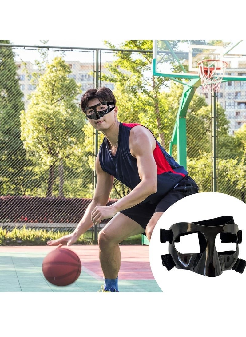 general Soccer Mask Face Mask Protective Facial Cover Mask for Broken Nose Face Nose Guard for Basketball - Image 2