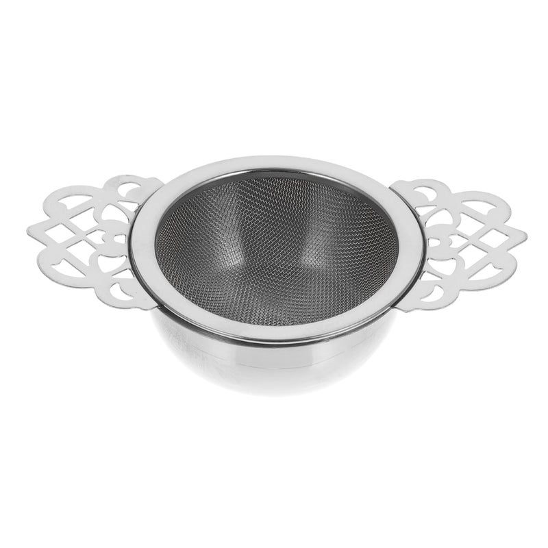 Stainless Steel Fine Mesh Tea Strainer High Temperature Resistant Loose Leaf Tea Infuser Silver - Image 2