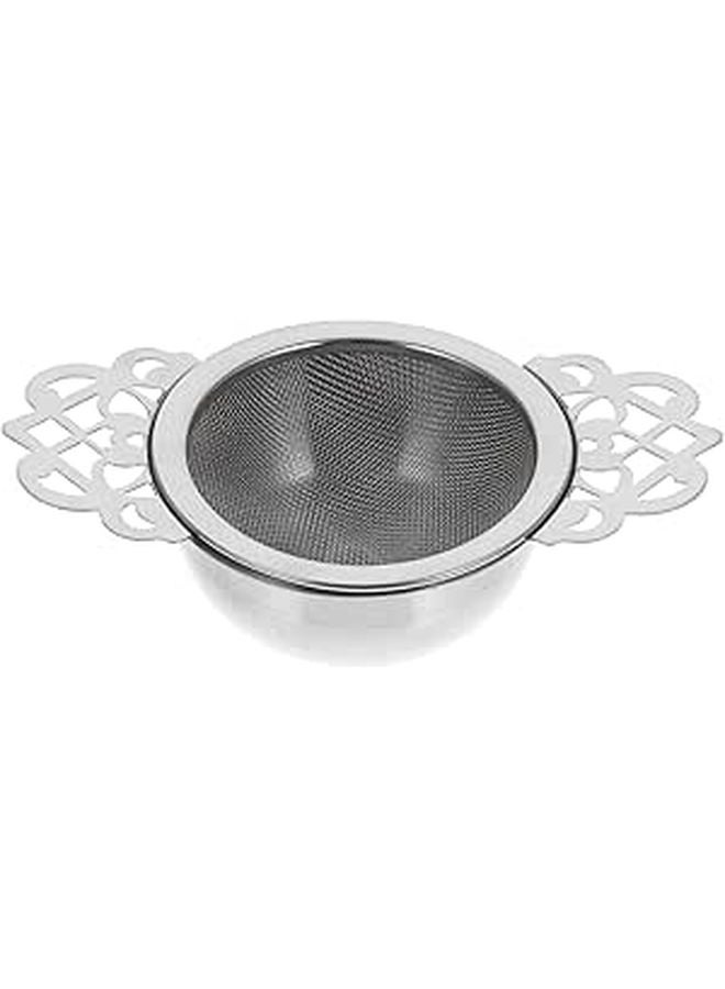 Stainless Steel Fine Mesh Tea Strainer High Temperature Resistant Loose Leaf Tea Infuser Silver - Image 1