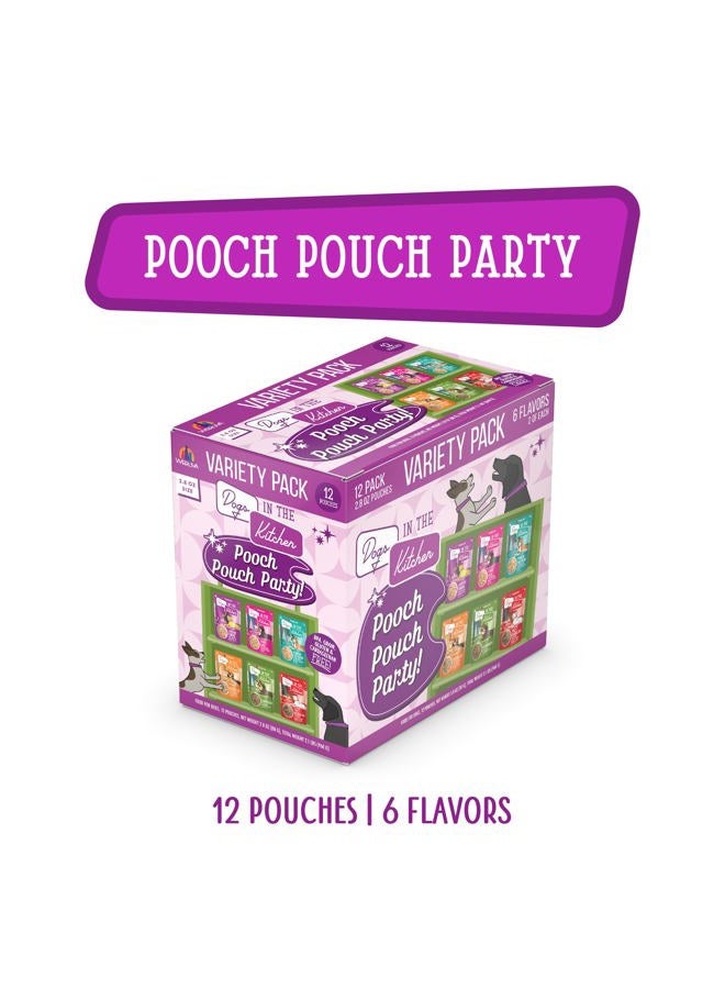 Weruva Dogs In The Kitchen, Variety Pack, Pooch Pouch Party!, Wet Dog Food, 2.8Oz Pouches (Pack Of 12) - Image 3