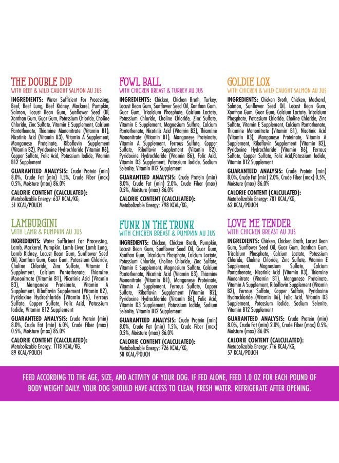 Weruva Dogs In The Kitchen, Variety Pack, Pooch Pouch Party!, Wet Dog Food, 2.8Oz Pouches (Pack Of 12) - Image 5
