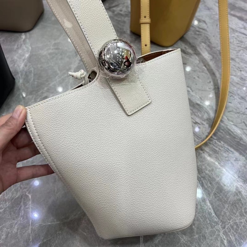 Star'S Same Style Luojia Genuine Cowhide Fortune Bucket With Liner 25 Best-Selling Fashion Versatile Single Shoulder Crossbody Bag For Women - Image 2