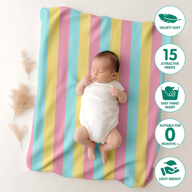 1ST STEP All Season Baby Blanket (Lines, 100 X 140 cms) - Image 3