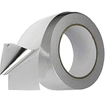 SE Multi Purpose Self Adhesive Water Proof Aluminum Foil Tape High Temp Heat Resistant Silver (24MM) - Image 2