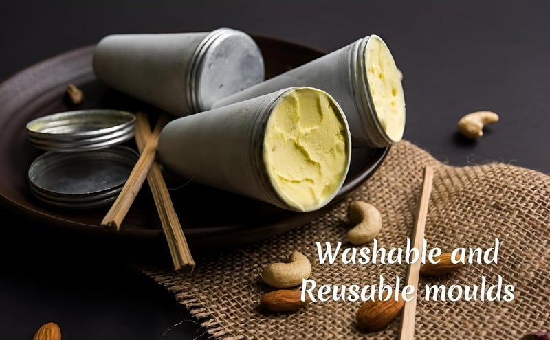 Rinkle Trendz Aluminium Kulfi Mould Set Ice Cream Kulfi Maker- 12 Pieces (Without Stand) - Image 4