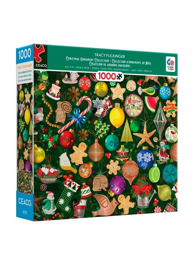 Ceaco - Tracy Flickinger - Christmas Ornament Collection - 1000 Piece Jigsaw Puzzle - Image 3