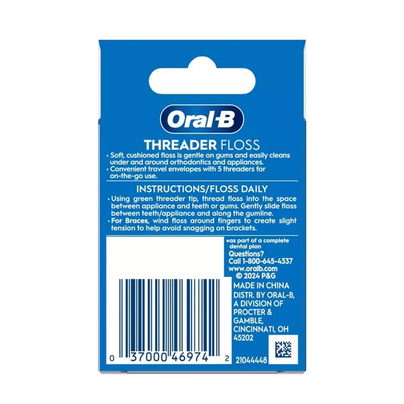 Glide Oral-B Glide Threader Floss, 30-Count (Pack of 6) - Image 3