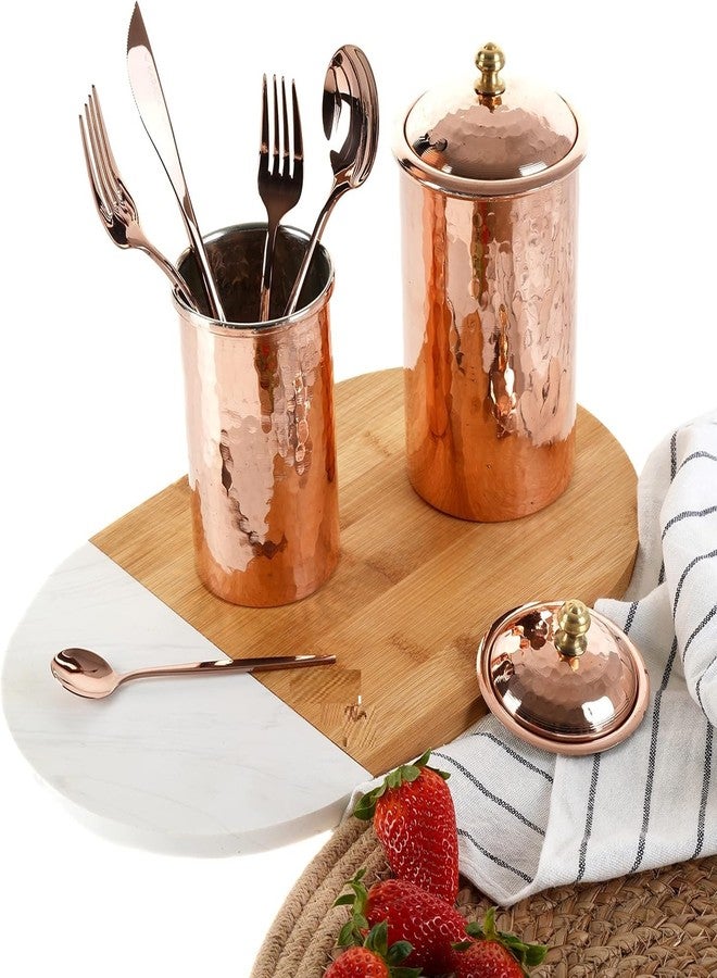 MAPPLE CREATION Luxury Rose Gold Matte Finish, Service for 1 Stainless Steel Satin Finish Flatware Kitchen Utensil Set, Tableware Cutlery Set for Home and Restaurant - Image 5