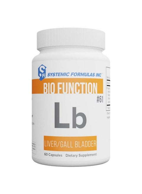Lb LiverGall Bladder 60 Capsules Bio Function 61 Liver + Gall Bladder Support Portal Duct Function Supplement Contains Red Beet Root Powder