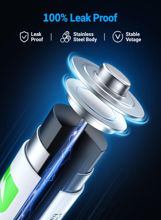EBL 20 Pack Aa Alkaline Batteries 1.5V Double AA Long Lasting Household Appliance Lifetime 10 Years - Image 4