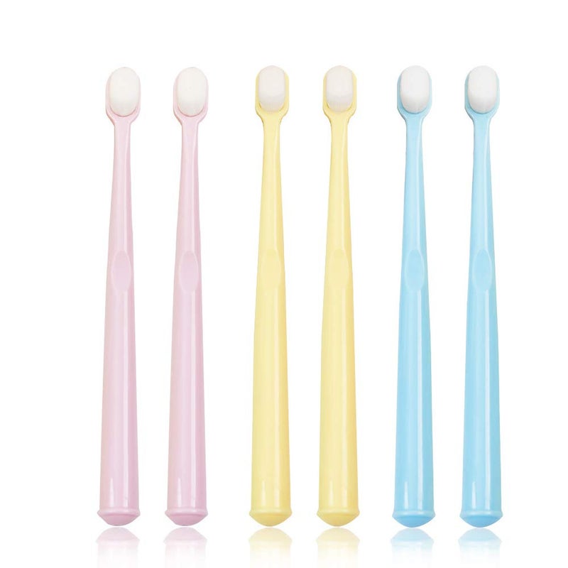 EasyHonor Baby Toddler Extra Soft Toothbrush for Age 412 Years Old with 10000 Soft Floss Bristle for Baby Gum Care 6Pcs