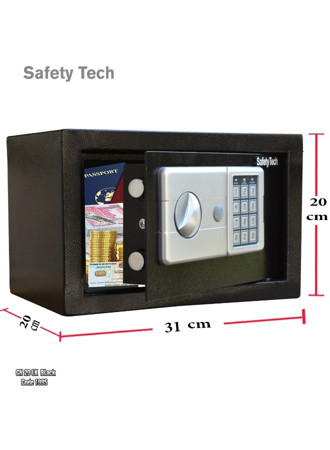 Safety Tech The GN 20 LK safe is equipped with a combination lock system… advanced security that meets your modern needs, from the globally trusted brand Safety Tech! - Image 2