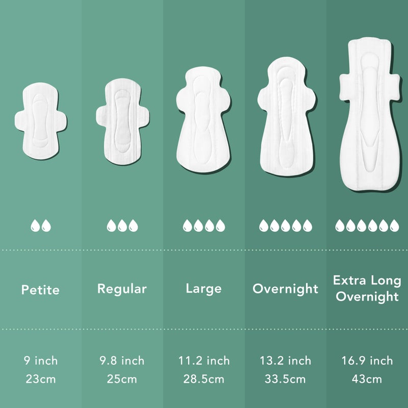 Rael Pads for Women, Organic Cotton Cover - Period Pads with Wings, Feminine Care, Sanitary Napkins, Heavy Absorbency, Unscented, Ultra Thin (Overnight, 30 Count) - Image 5