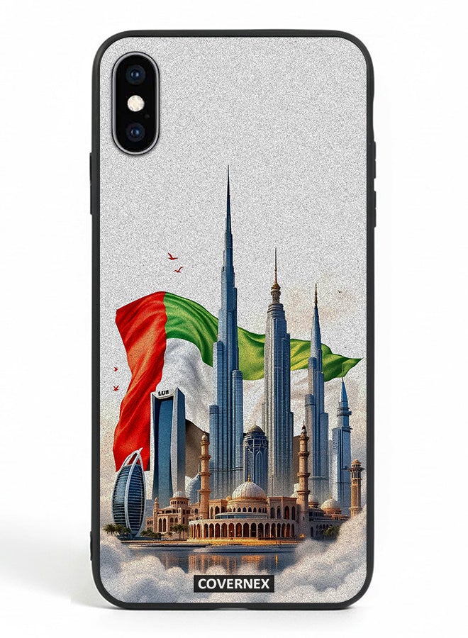 Covernex Apple iPhone X Protective Case Cover Printed Featuring The Heart Of Emirates - Image 2