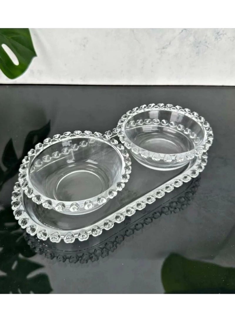 Kosova - SUR11 Glass Tray Presentation Set 3 Pieces - Image 1